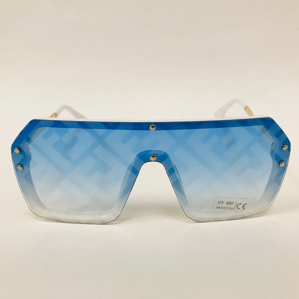 Oversized Shield Sunglasses‎ Designer Inspired Fashion UV400 Protection Gafas